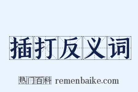 插打反义词是什么意思的图片